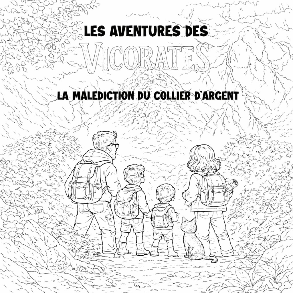 Couverture du livre "Couverture: La malédiction du collier d'argent"